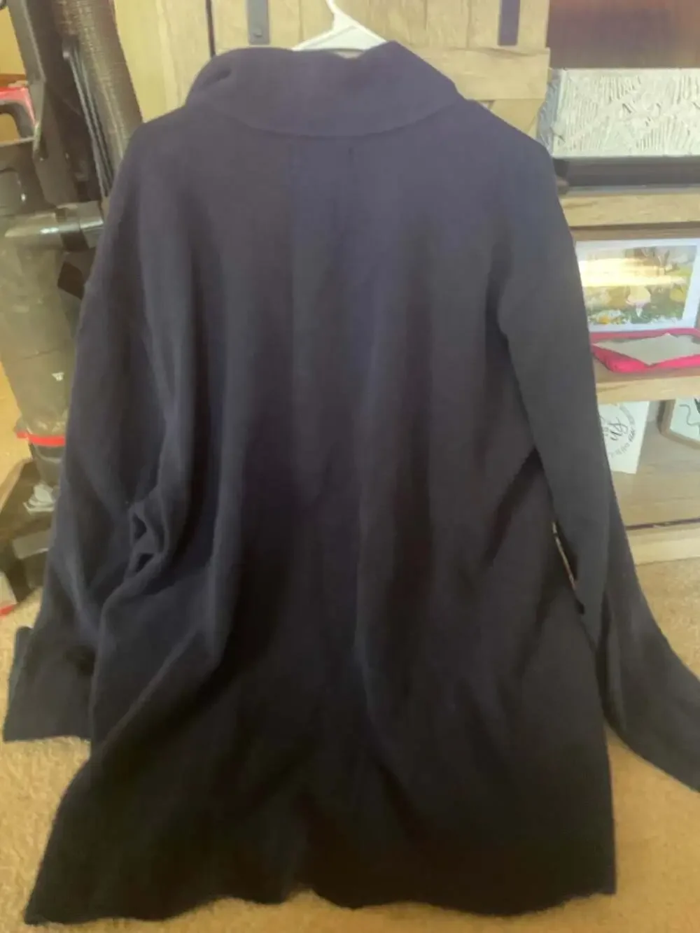 Vintage Polo Ralph Lauren 1/4 Zip Navy Blue XXL 90s Made In USA 100% cotton